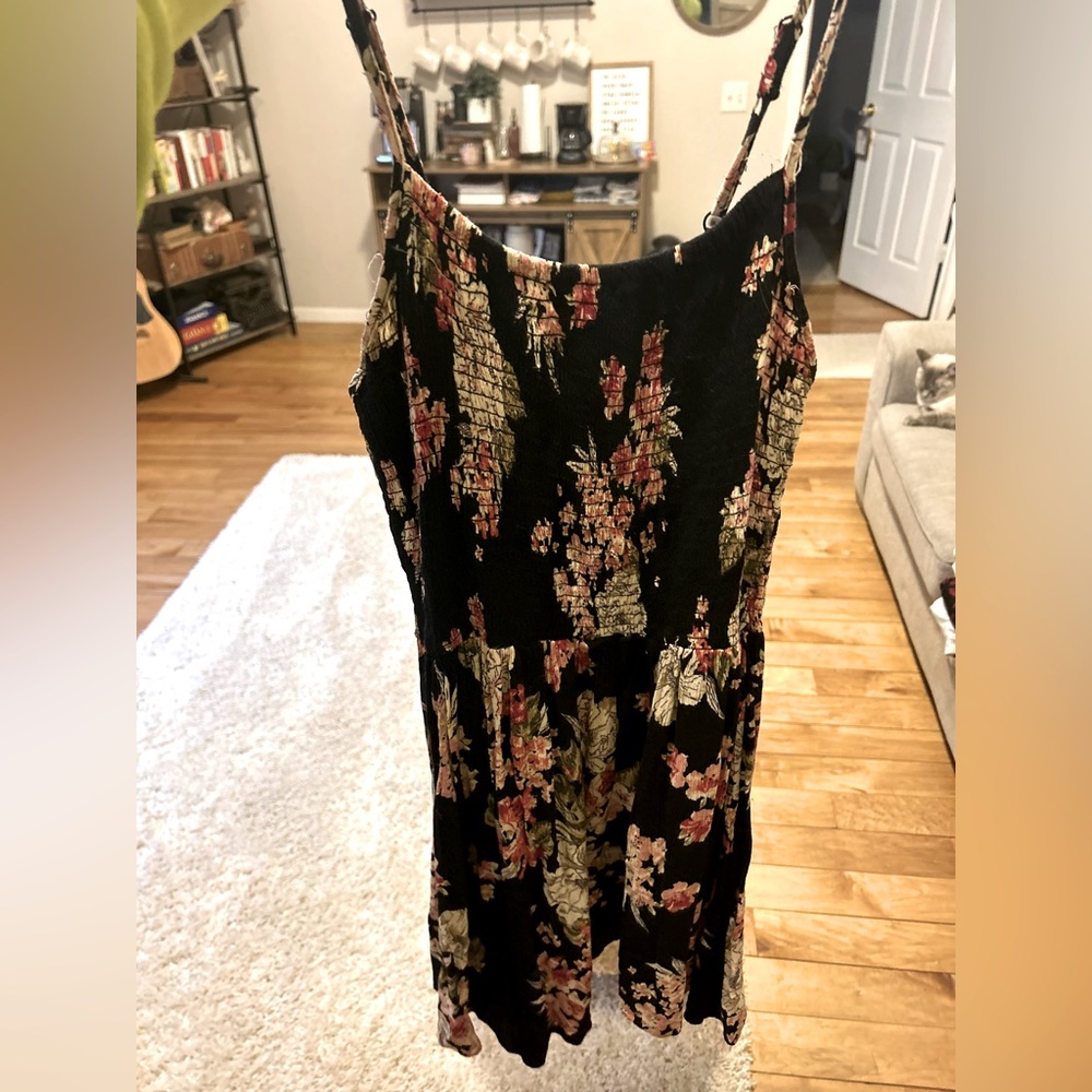 Spaghetti strap sunflower dress